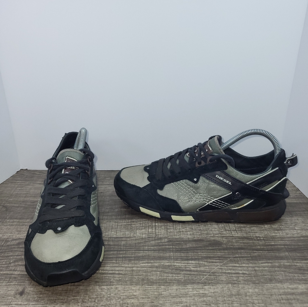 Diesel Anza Trainers / Casual Shoe Women's US Size 9 Grey Black